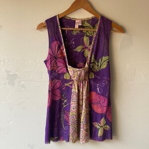 Sweet Pea Floral Tank